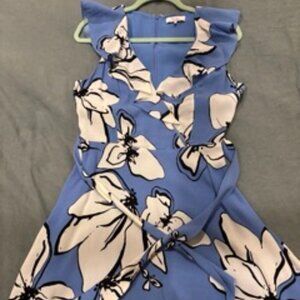 Parker Faux-Wrap 100% Silk Dress